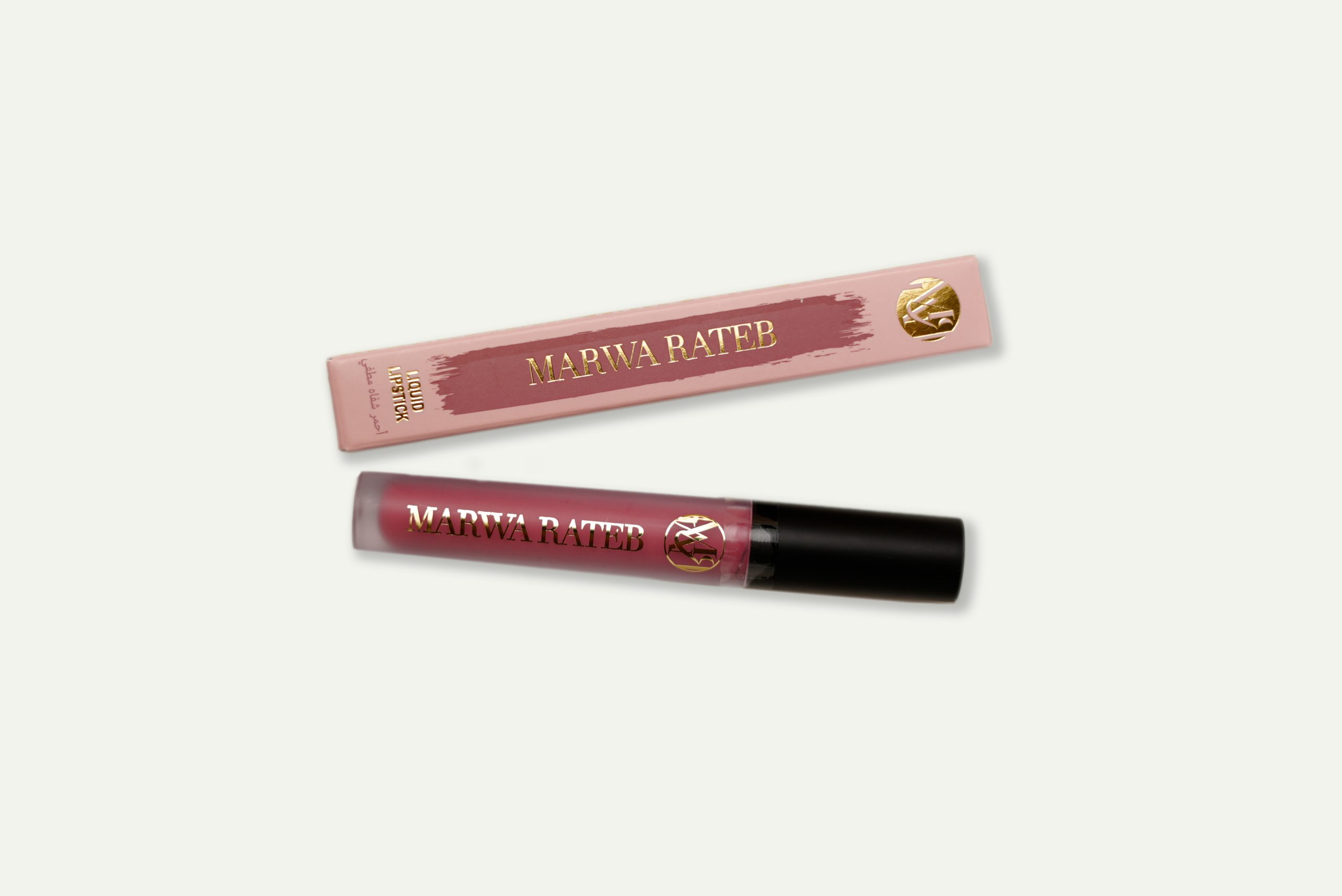 Marwa Rateb Signature Velvet Lipstick – Soft Amber (Peachy Nude Shade)